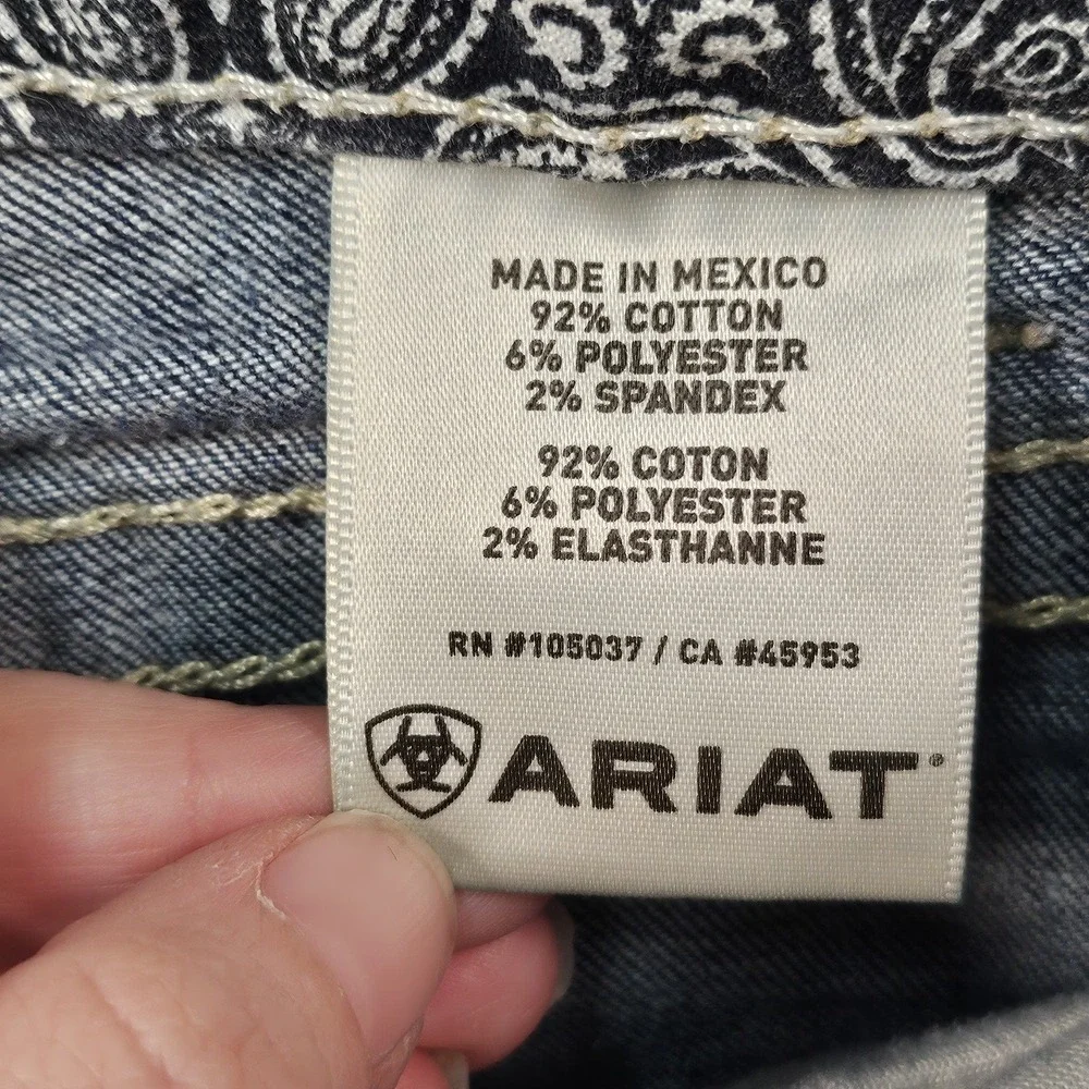 Ariat Jeans Womens 29R Bootcut Mid Rise Western Cowgirl Gorpcore - Picture 7 of 16